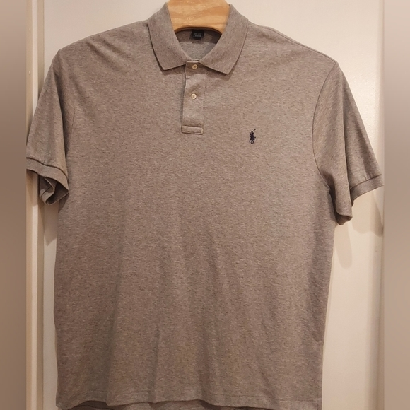 Polo Ralph Lauren Men's Shirt XL in Gray 100% Cotton Short Sleeve Like‎ New - Picture 1 of 5